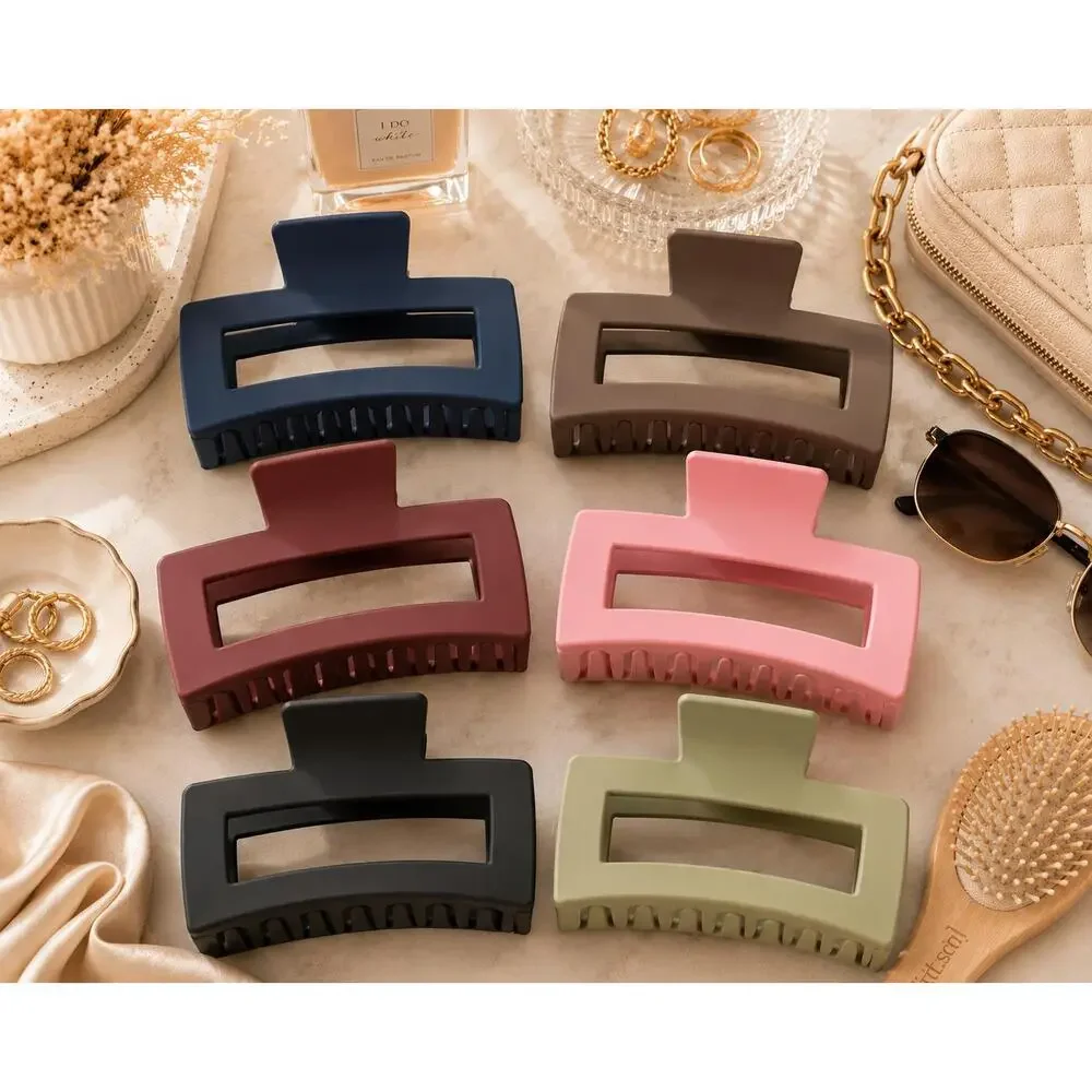 Everyday Matte Rectangle Claw Clip | Large Hair Clip